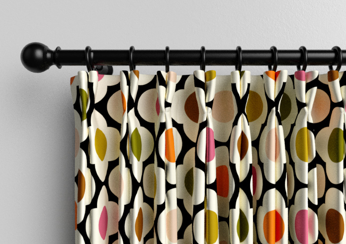 Orla Kiely Spot Flower, Red Multi - Made to Measure Curtains - Image 10